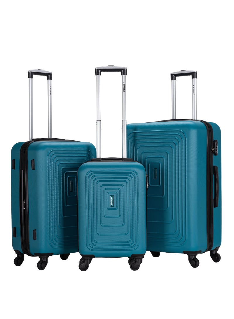 ستارجولد مجموعة حقائب سفر من 3 قطع من حقيبة سفر صلبة من مادة ABS - Image 1